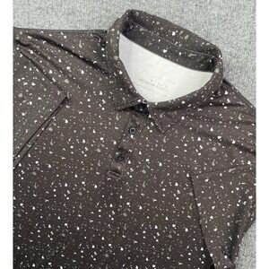 BYLT Shirt Men's L Performance Polo Black Speckled Premium Basics